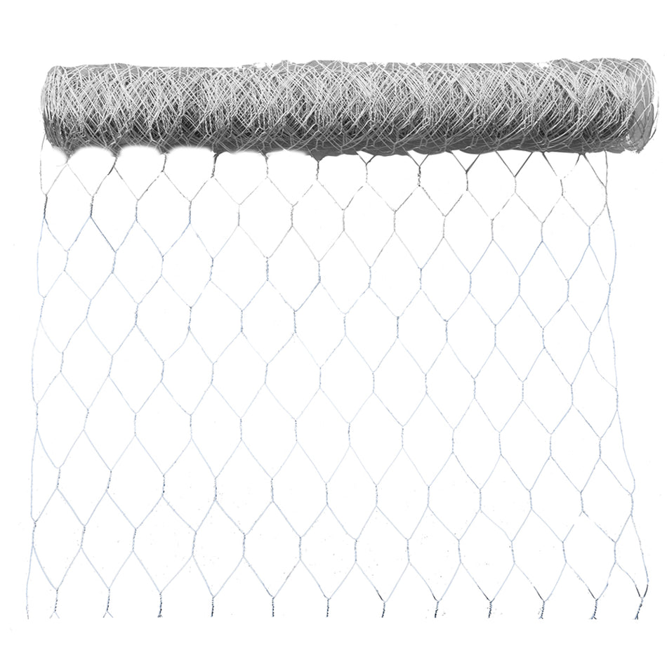 Galvanized Poultry Wire Netting 2" Hexagonal Mesh Wire Fence fit for Family Craft Projects Chicken Netting Garden Fencing Backyard Fencing (2ft x 150ft)