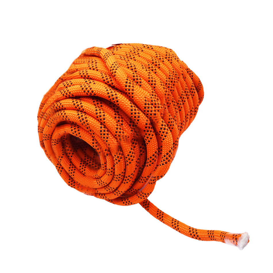 1/2 in x 100 FT Double Braid Polyester Rope with Nylon Core Orange 1000 LBS Tensile Strength for Arborist Rigging Sailing Camping
