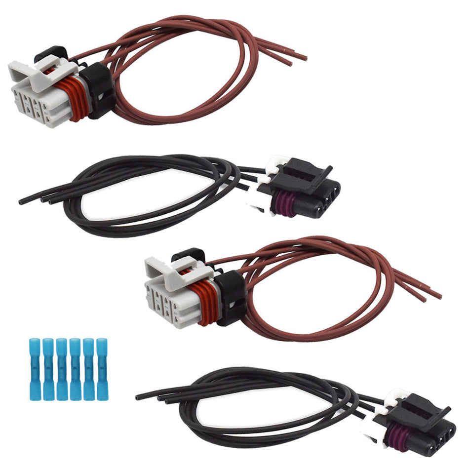 Labwork 2Pcs Headlight/Turn Signal Harness For 00-14 Freightliner Columbia Truck