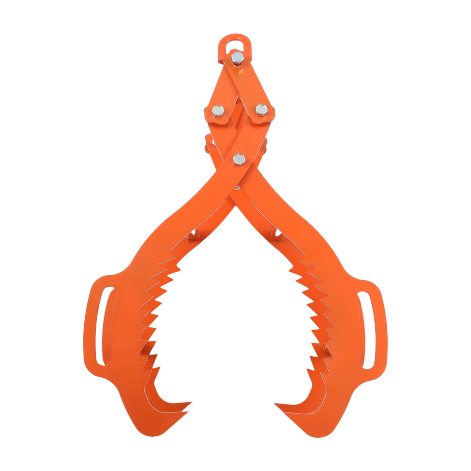 32 inch Orange Steel Log Grapple Hook with 4 Claws