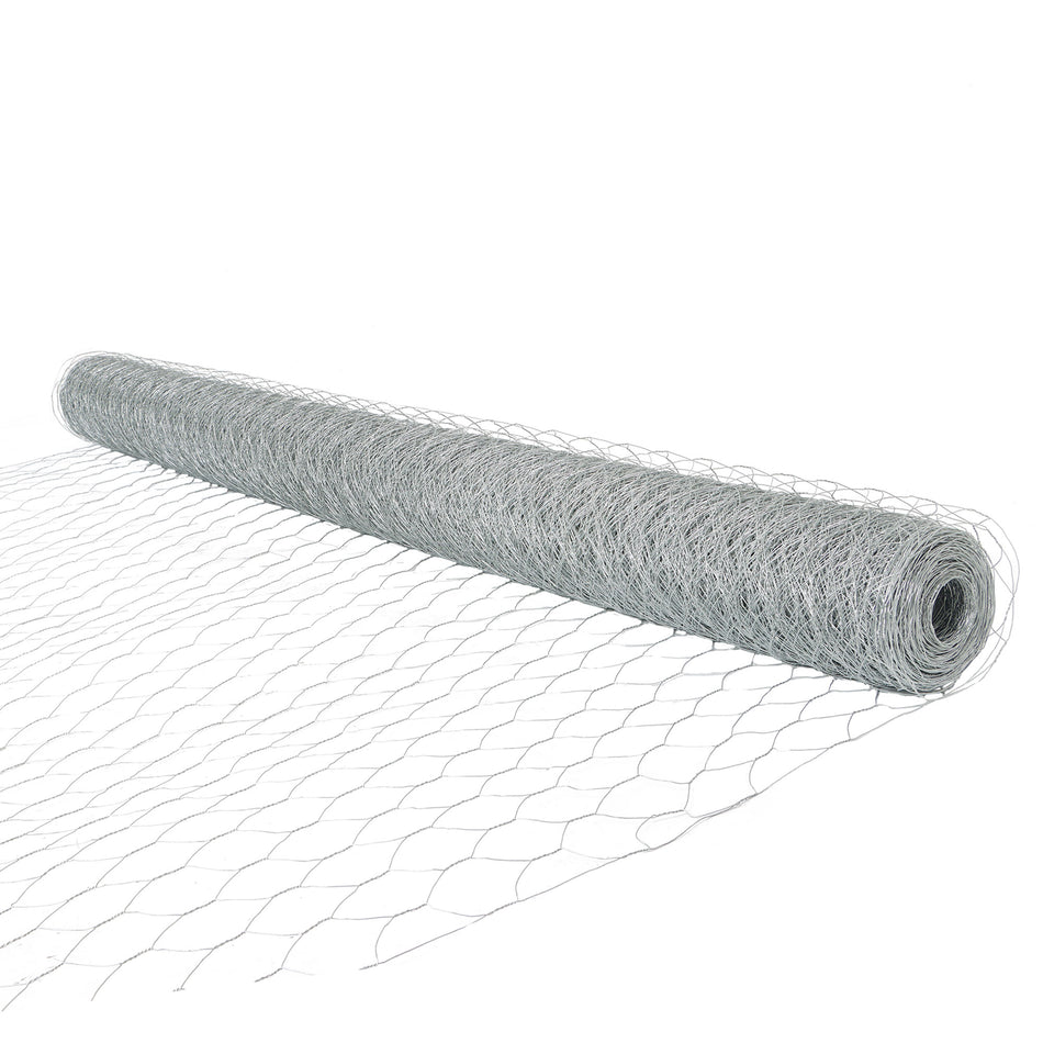 Galvanized Poultry Wire Netting 2" Hexagonal Mesh Wire Fence Suit for Family Craft Projects Chicken Netting Garden Fencing Backyard Fencing (6ft x 150ft)