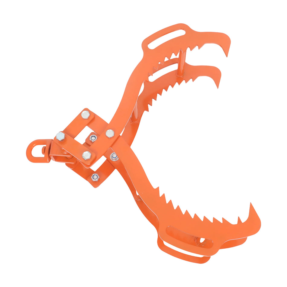 4 Claws Orange Steel Log Grapple Hook 28 inch Replacement for Trucks Tractors Forklifts
