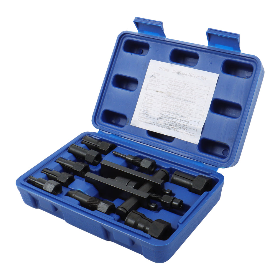 8-25MM Motorcycle Internal Bearing Puller Set Inner Bearing Puller Sets with Box
