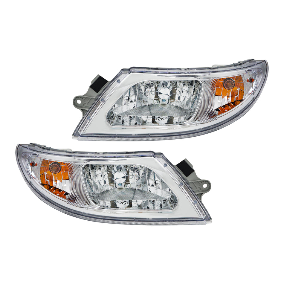 2Pcs Headlights Replacement for International Truck 4100 2002-2019