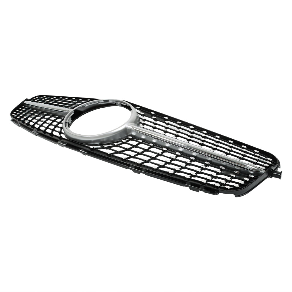 Labwork Front Plastic Grille Bumper For 2008-14 Mercedes Benz W204 Class C250 Silver