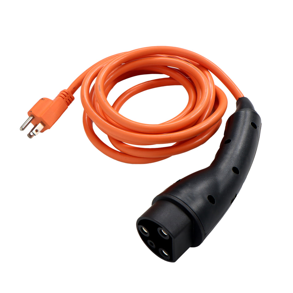 For Evolution ICON Golf Cart 120V Charging Power Cord Assembly Orange