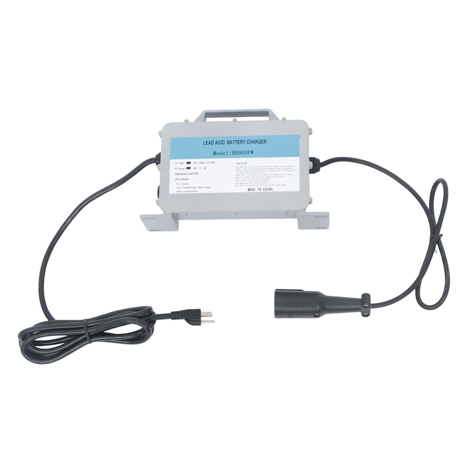 48 Volt Golf Cart Battery Charger Replacement for 48 Volt Golf Carts 3-pin Round Plug