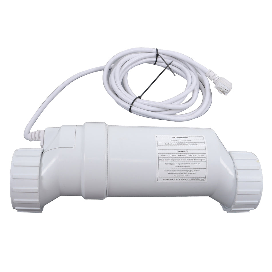 W3T-Cell-15 TurboCell Salt Chlorination Cell Replacement for Swimming Pools up to 40,000 Gallons