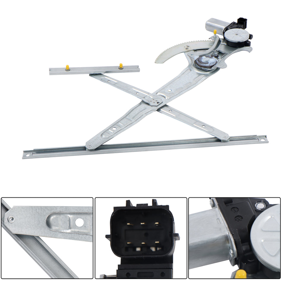 For Nissan NV1500 NV2500 12-21 Front Left Power Window Regulator w/ Motor 6Pins