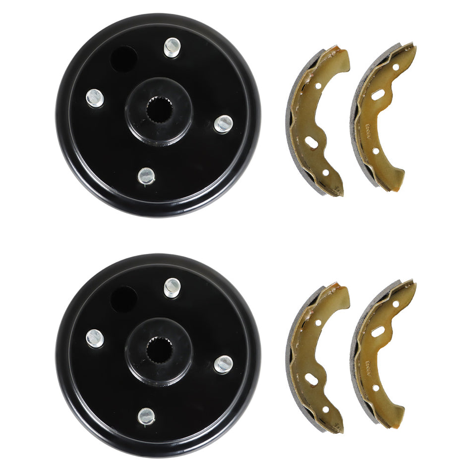 labwork Golf Cart Brake hub Drums Brake Shoe Replacement for EZGO TXT 1996-up Golf Cart 70794G01 70795G01 19186G1