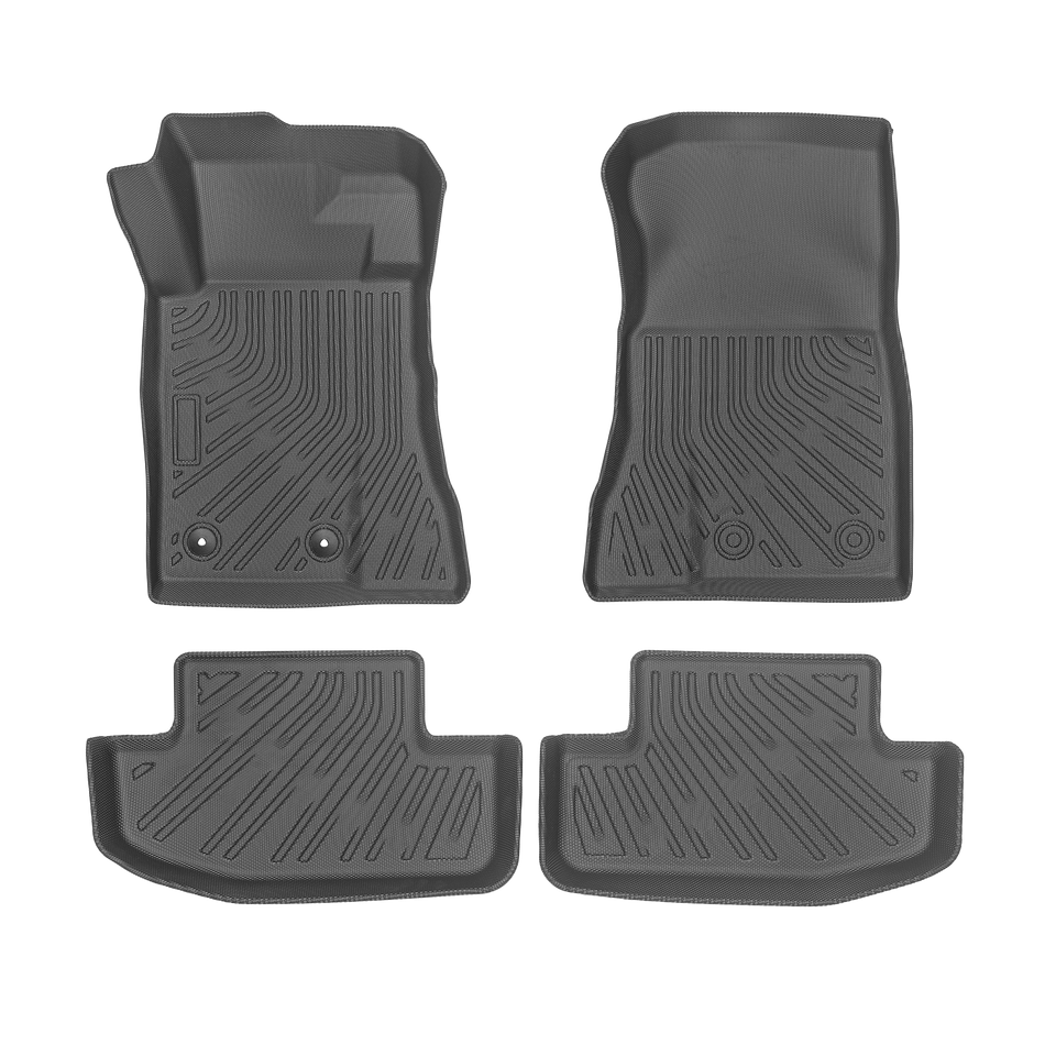 3-Piece All-Weather TPE Floor Mats Set for 2015-2025 Ford Mustang GT EcoBoost & Mach 1