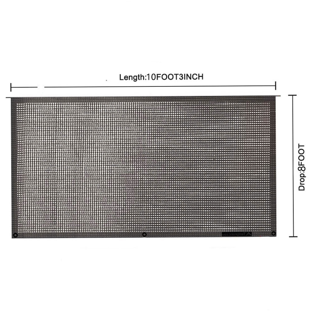 8FT x 9FT 3in RV Awning Sun Shade Mesh Screen Sunshade Kit For Camping Trailer w/Bag