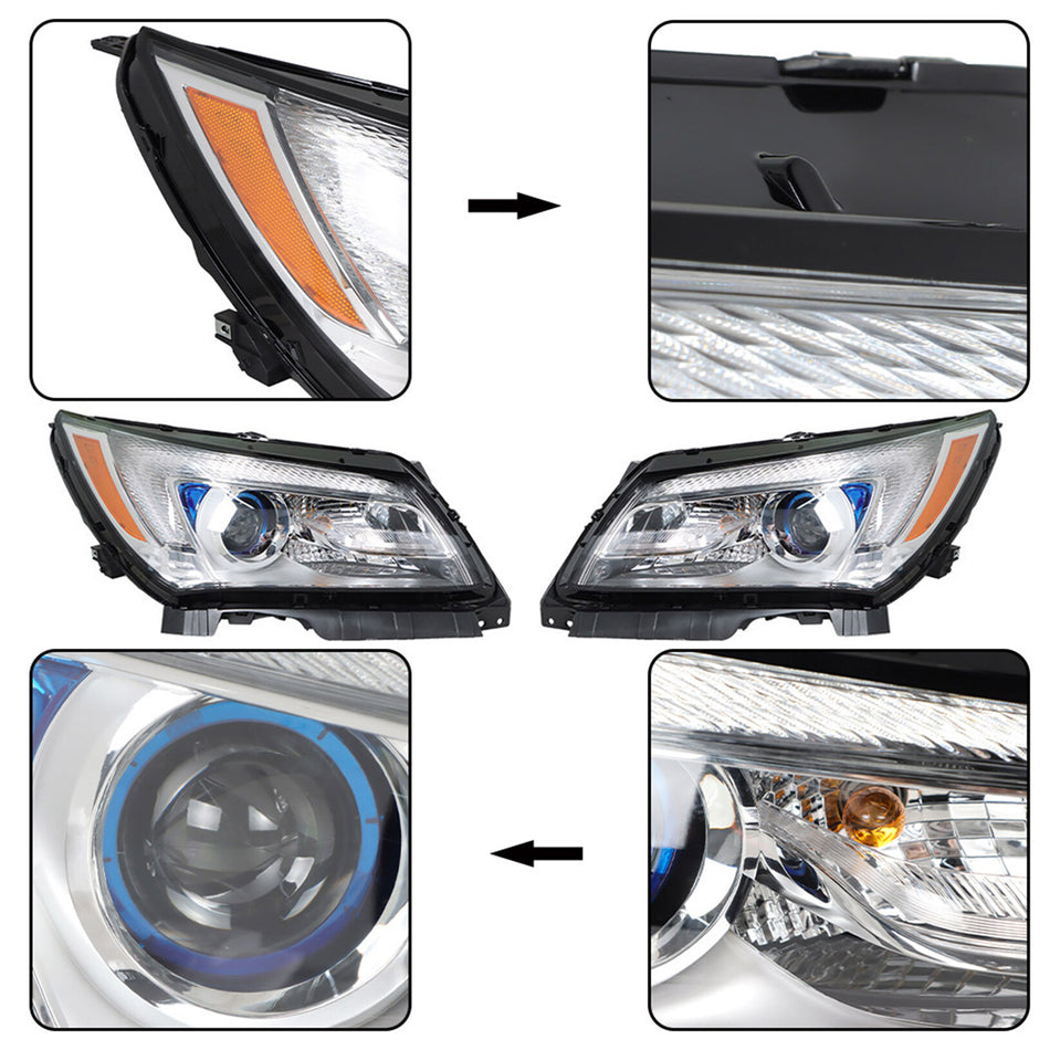 labwork Headlight Assembly Replacement for Buick LaCrosse 2014-2016 Headlights Halogen Type LED Set Driver ＆ Passenger Side