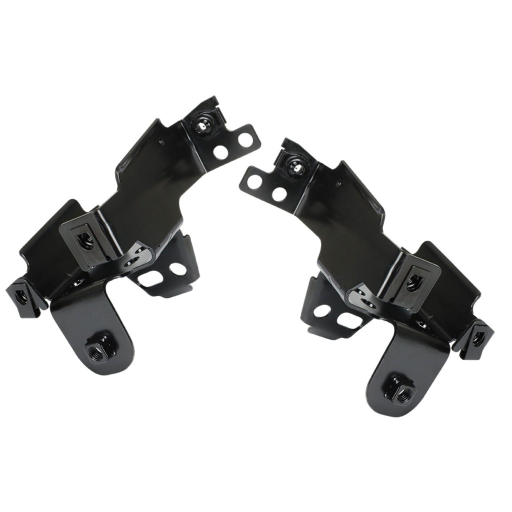 labwork Front Bumper Bracket Inner 2 Pieces Black Replacement for 2011 2012 2013 2014 Sierra 2500HD 3500HD 25832381 GM1063102 25832380 GM1062102