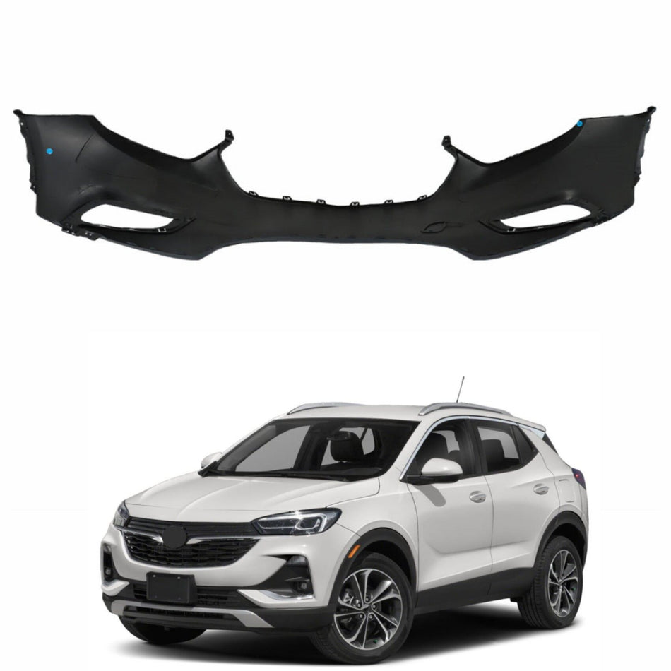 labwork Primed Front Bumper Cover Replacement for 2017-2021 Encore with Fog Holes without Sensor Holes