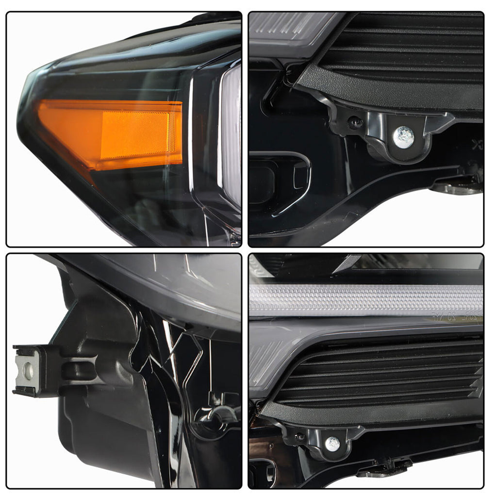 labwork Headlight Assembly Replacement for Toyota Tacoma LED DRL 2020-2023 Passenger Side