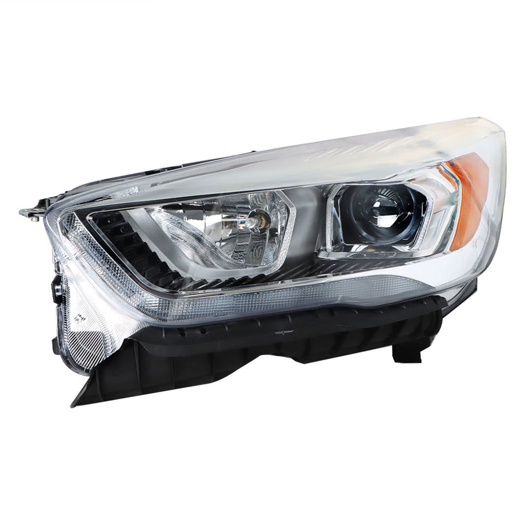 labwork Headlight Assembly Replacement for 2017-2019 Ford Escape with LED DRL Chrome Halogen Left Driver FO2502351