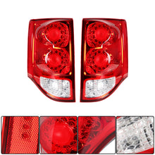 Load image into Gallery viewer, labwork 1 Pair Driver &amp; Passenger Side Tail Lights Replacement for 2011-2020 Grand Caravan LED Chrome Red Tail Lamps w/Turn Signal 5182535AD 5182534AD