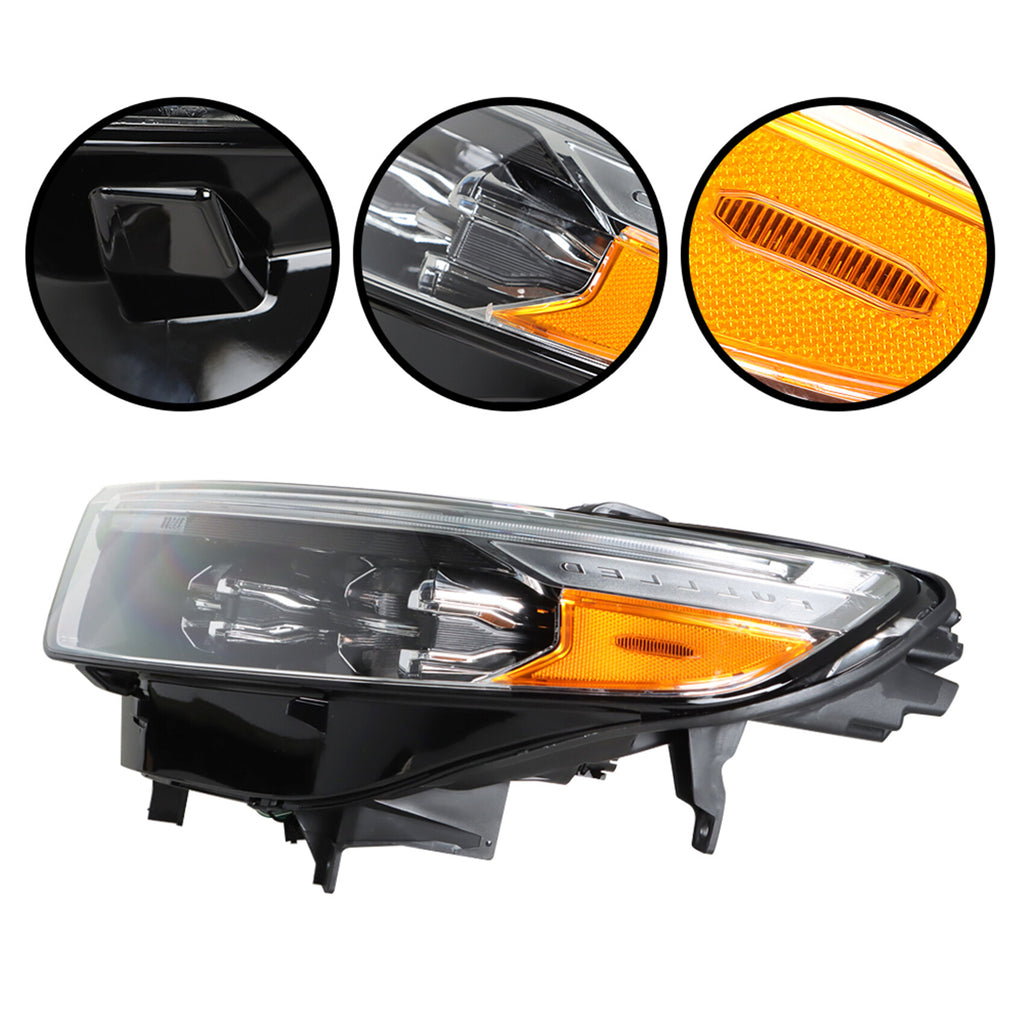 labwork LED Headlights Assembly Replacement for 2020-2022 Ford Explorer Projector Headlamp Driver Side