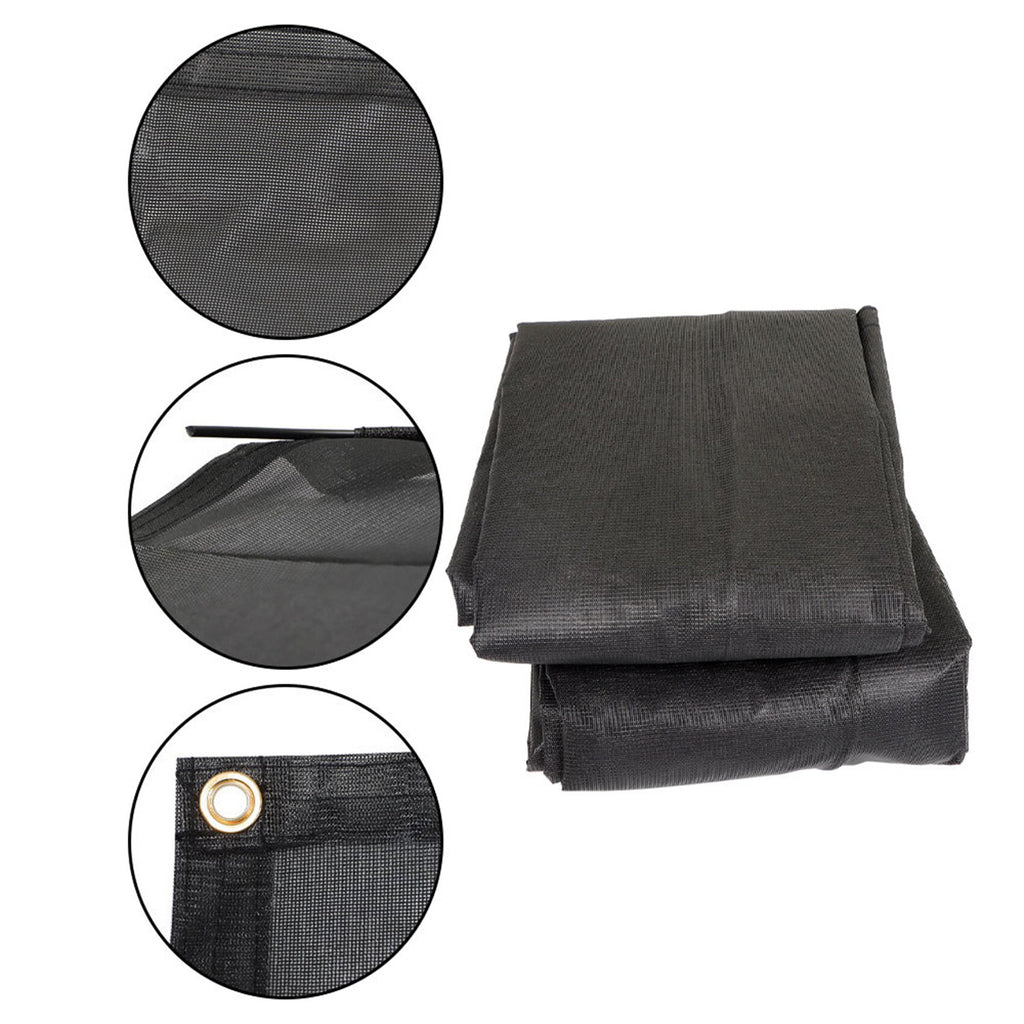 8FT x 18FT 3in RV Awning Sun Shade Mesh Screen Sunshade Kit For Camping Trailer w/Bag