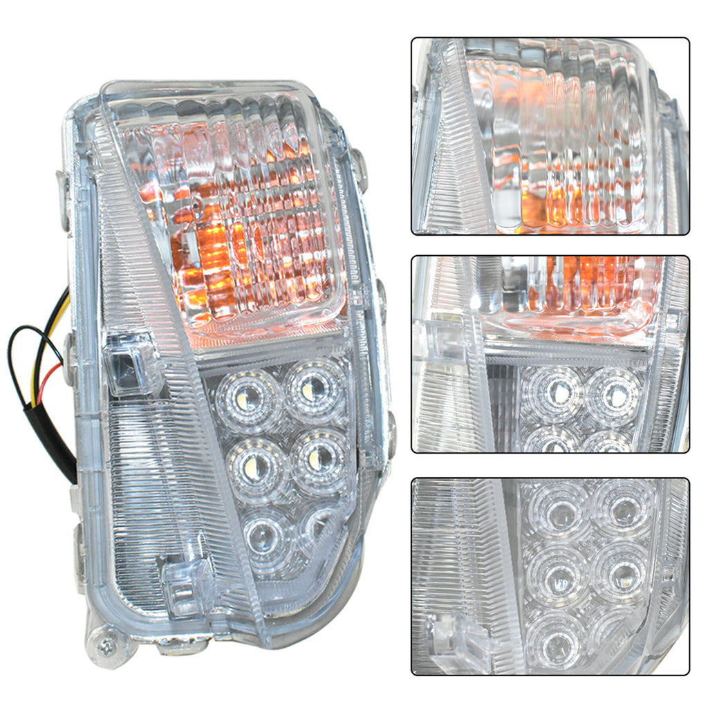 labwork DRL LED Fog Lights Assembly 8151147060 8152147060 Replacement for 2010-2015 Toyota Prius Clear Lens Left+Right Side (Passenger & Driver Side)