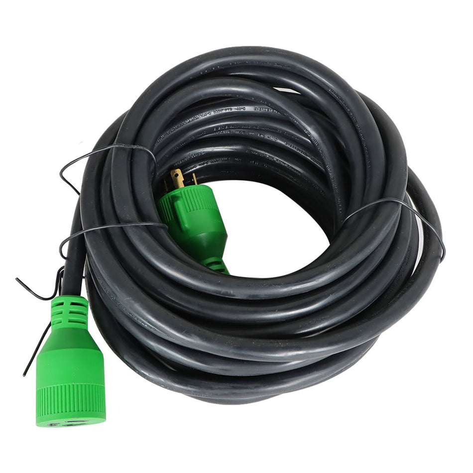 labwork 30 A 40 Feet 3 Prong Generator Extension Cord L5-30P to L5-30R 125V Up to 7500W 10 Gauge SJTW Generator Cord