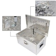 Load image into Gallery viewer, labwork 20 Inch Silver Aluminum Diamond Plate Tool Box Organizer With Lock Key