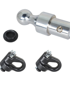 labwork Chrome Gooseneck Trailer Hitch Gooseneck Ball Kit