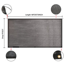 Load image into Gallery viewer, 1Set 7FT x 18FT 3in RV Awning Sun Shade Screen Front Side Awning Complete Kit Black Grid Uv Blocking Replacement for Travel Outdoor Camping