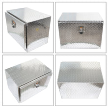 Load image into Gallery viewer, labwork 24 Inch Silver Aluminum Diamond Plate Tool Box Organizer With Lock Key