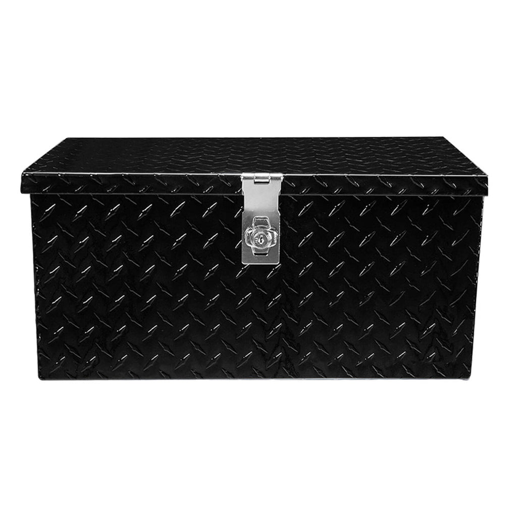 labwork 20 Inch Black Aluminum Diamond Plate Tool Box Organizer With Lock Key