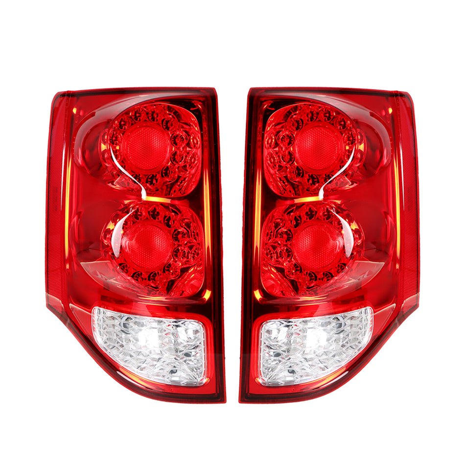 labwork 1 Pair Driver & Passenger Side Tail Lights Replacement for 2011-2020 Grand Caravan LED Chrome Red Tail Lamps w/Turn Signal 5182535AD 5182534AD