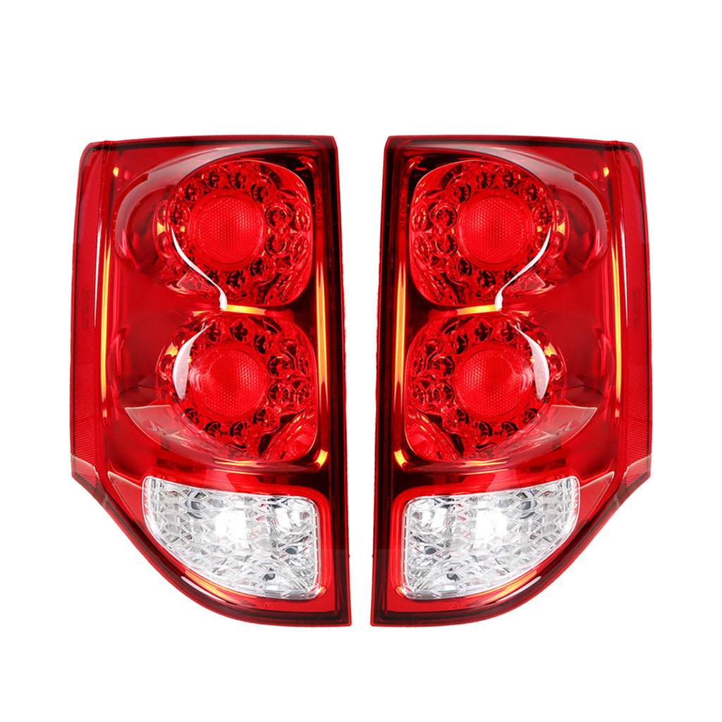 labwork 1 Pair Driver & Passenger Side Tail Lights Replacement for 2011-2020 Grand Caravan LED Chrome Red Tail Lamps w/Turn Signal 5182535AD 5182534AD