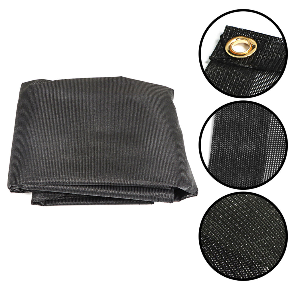 9FT x 11FT 3 in RV Awning Sun Shade Screen Mesh Canopy UV Sun Blocker For Camper Trailer Black