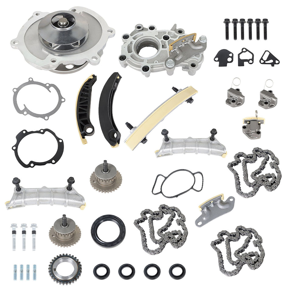 labwork Timing Chain Kit Oil + Water Pump 90753S Replacement for Buick Cadillac Chevy GMC Pontiac Saturn 2007-2017