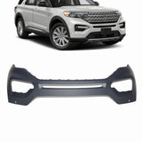 Primed Front Bumper Cover with Parking Sensor Hole Replacement for 2020-2021 Explorer