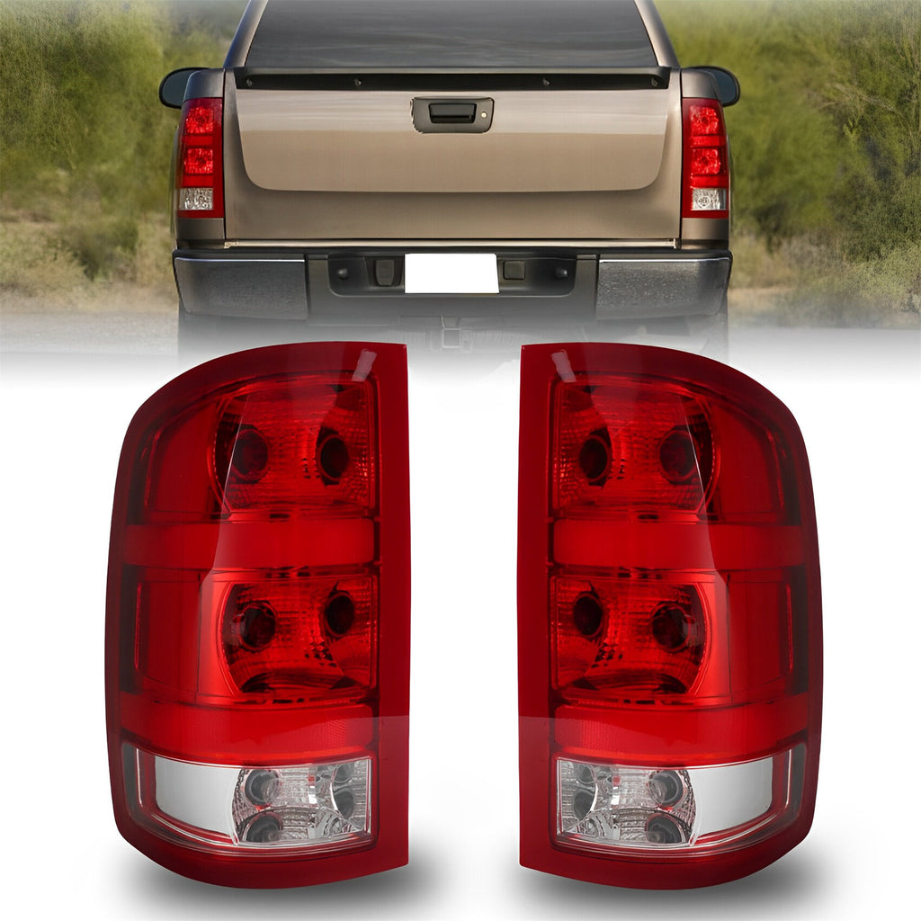 Labwork Tail Lights For 2007-13 GMC Sierra 1500 2500 3500 HD Left+Right Halogen