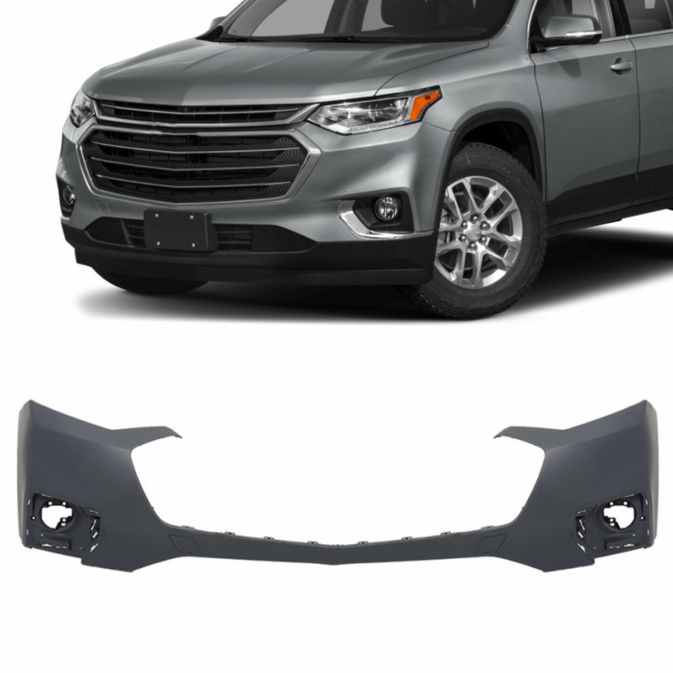 labwork Primed Front Upper Bumper Cover Replacement for 2018-2021 Traverse