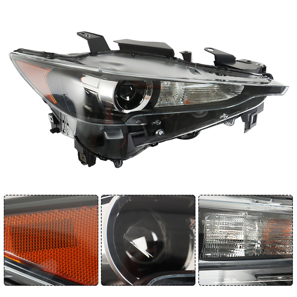 labwork Headlight Assembly Replacement for Mazda CX5 2017-2021 Headlight with DRL Set Passenger Side KL2J-51-031D