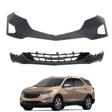 Load image into Gallery viewer, labwork Primered Front Bumper Cover Integrated without License Plate Holes Replacement for 2018 2019 Equinox