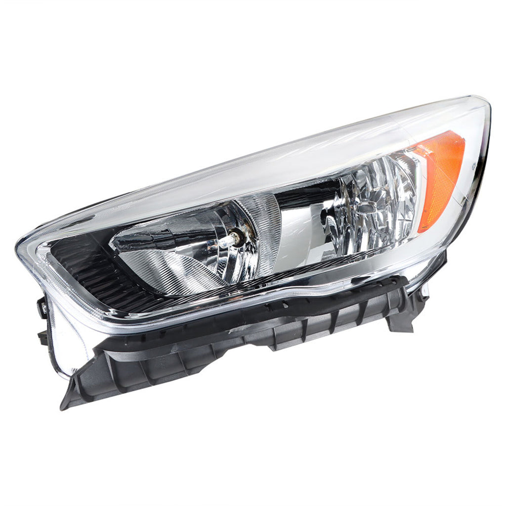 labwork Headlight Assembly Replacement for 2017-2019 Ford Escape Halogen w/o LED Chrome Headlamp Left Driver Side FO2502349