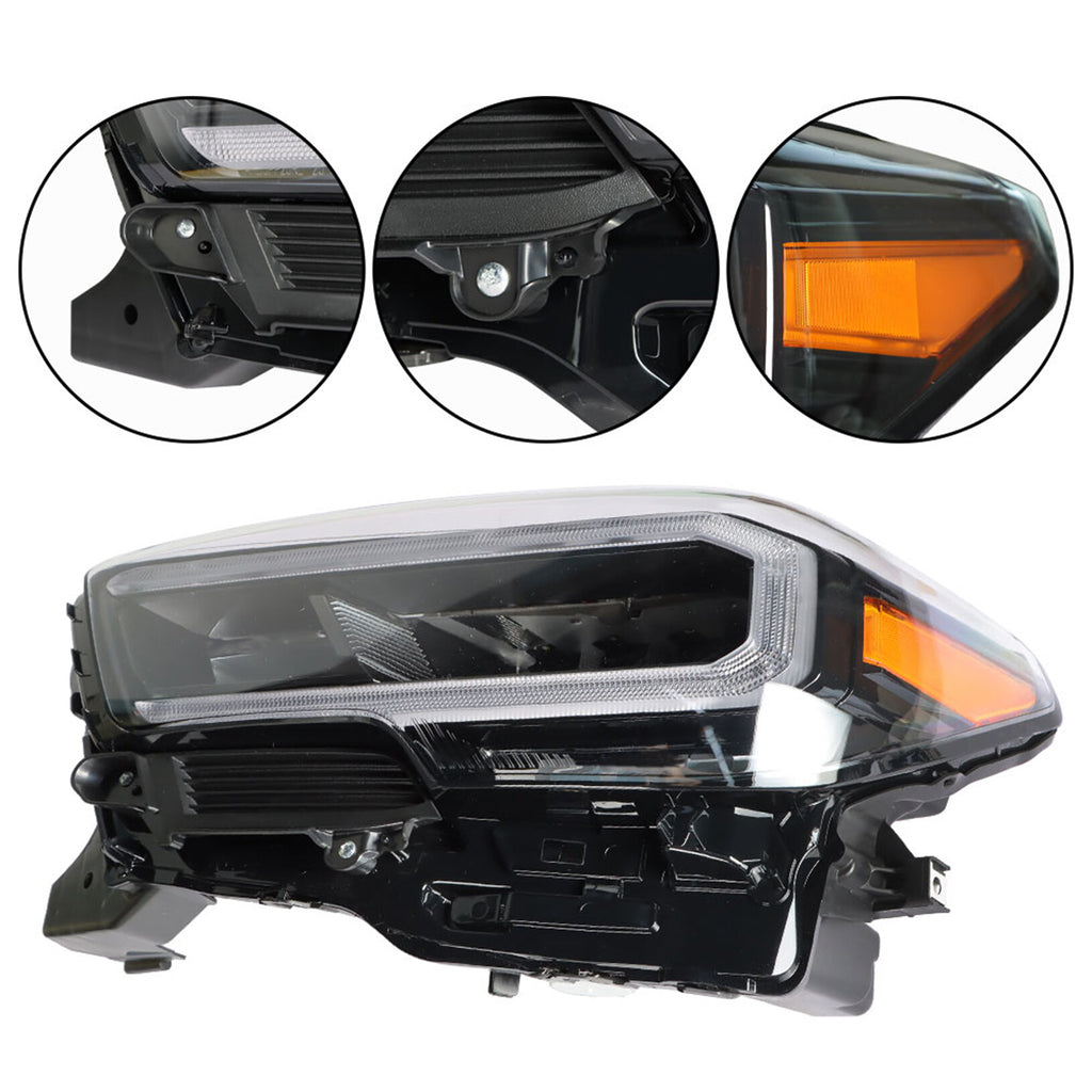 labwork Headlight Assembly Replacement for Toyota Tacoma Full LED DRL 2020-2023 Headlights Set Driver Side