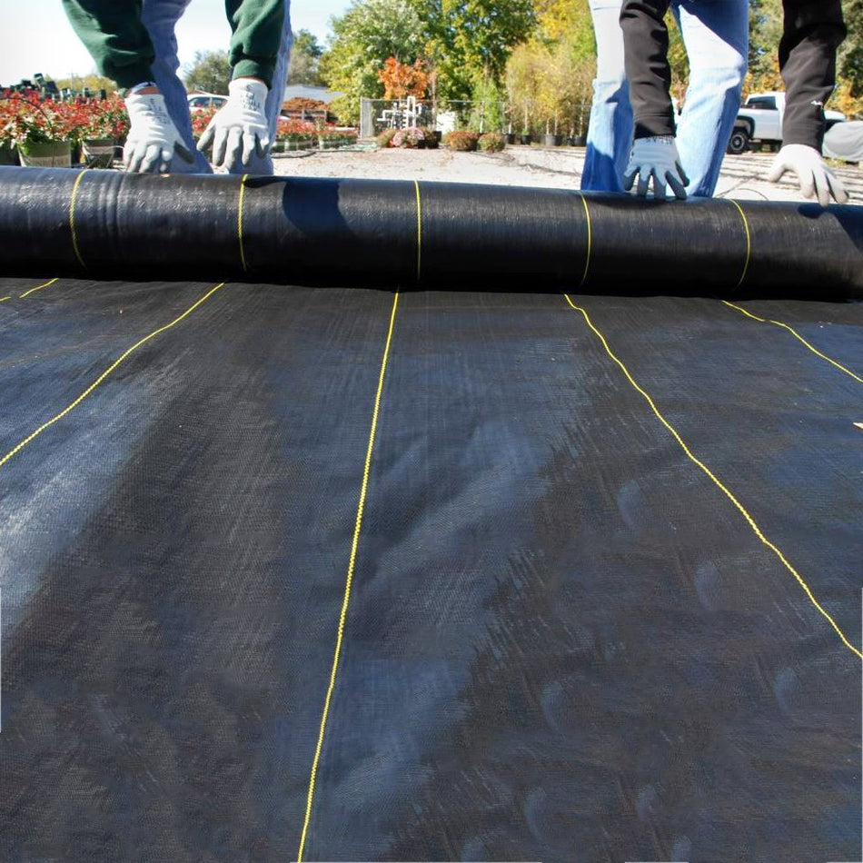 6FT × 200FT Woven Ground Weed Cover Landscape Weed Barrier Fabric 3.2 Ounce