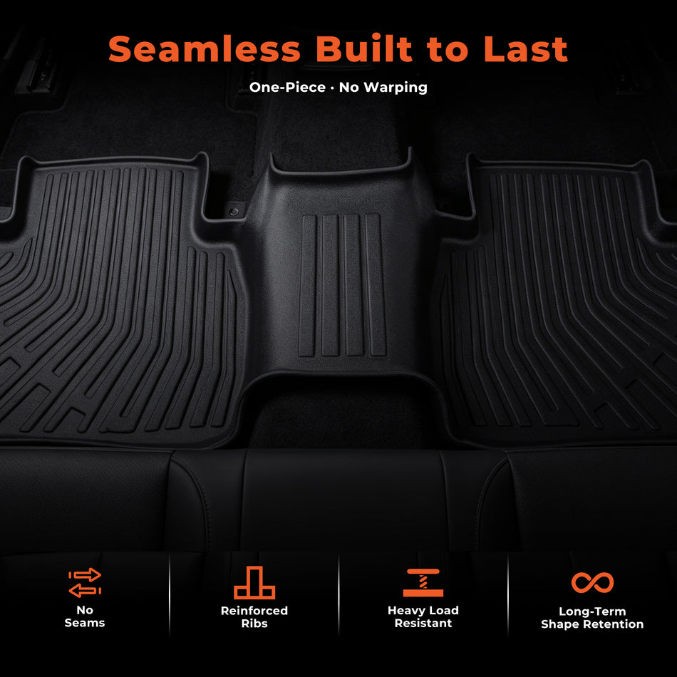 4-Piece All-Weather TPE Floor Mats & Cargo Liner Set for 2025-2026 Toyota Camry