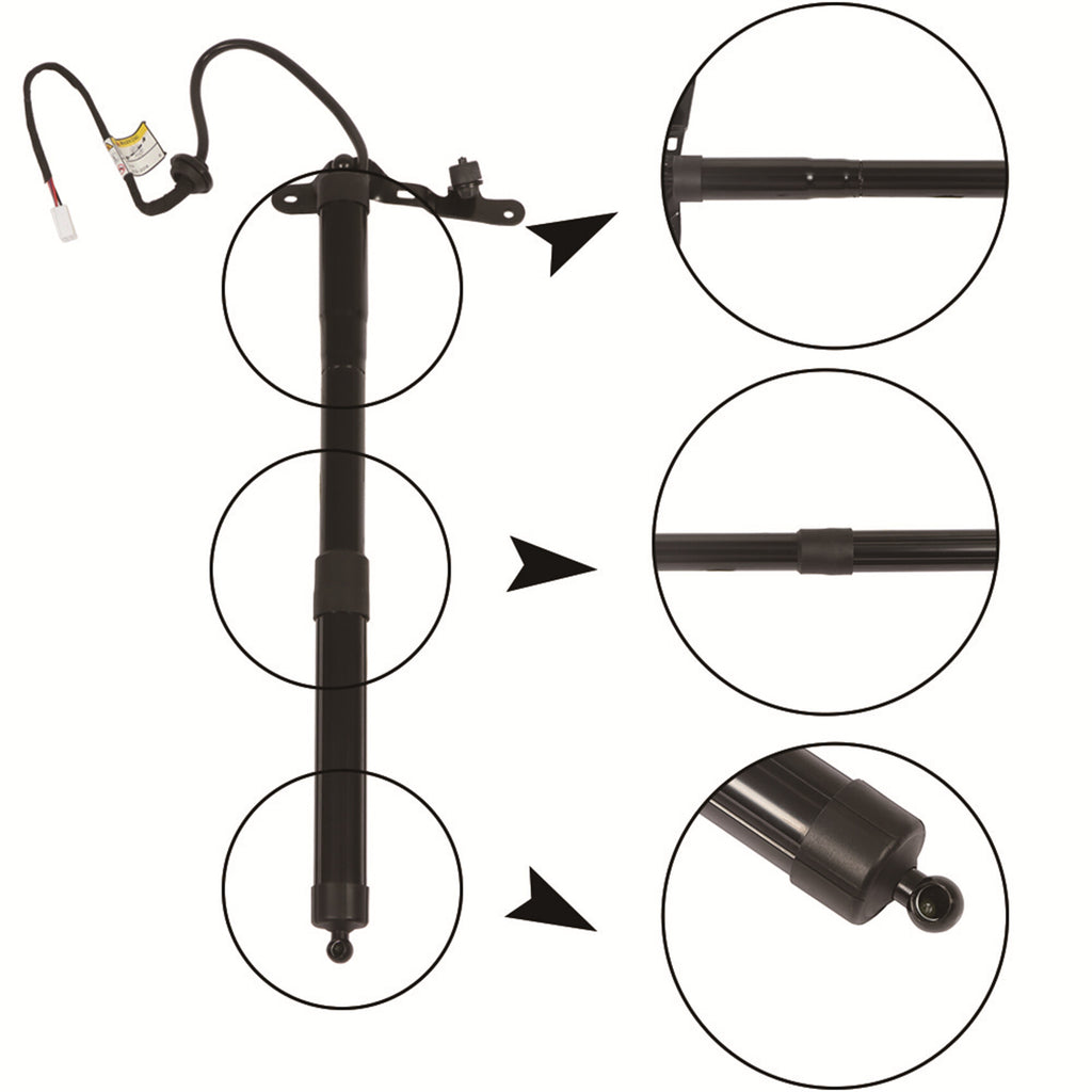 labwork 1 Piece Black Rear Right Tailgate Power Hatch Lift Support Strut with Power Opener Replacement for 2013-2016 Toyota RAV4 6891009010