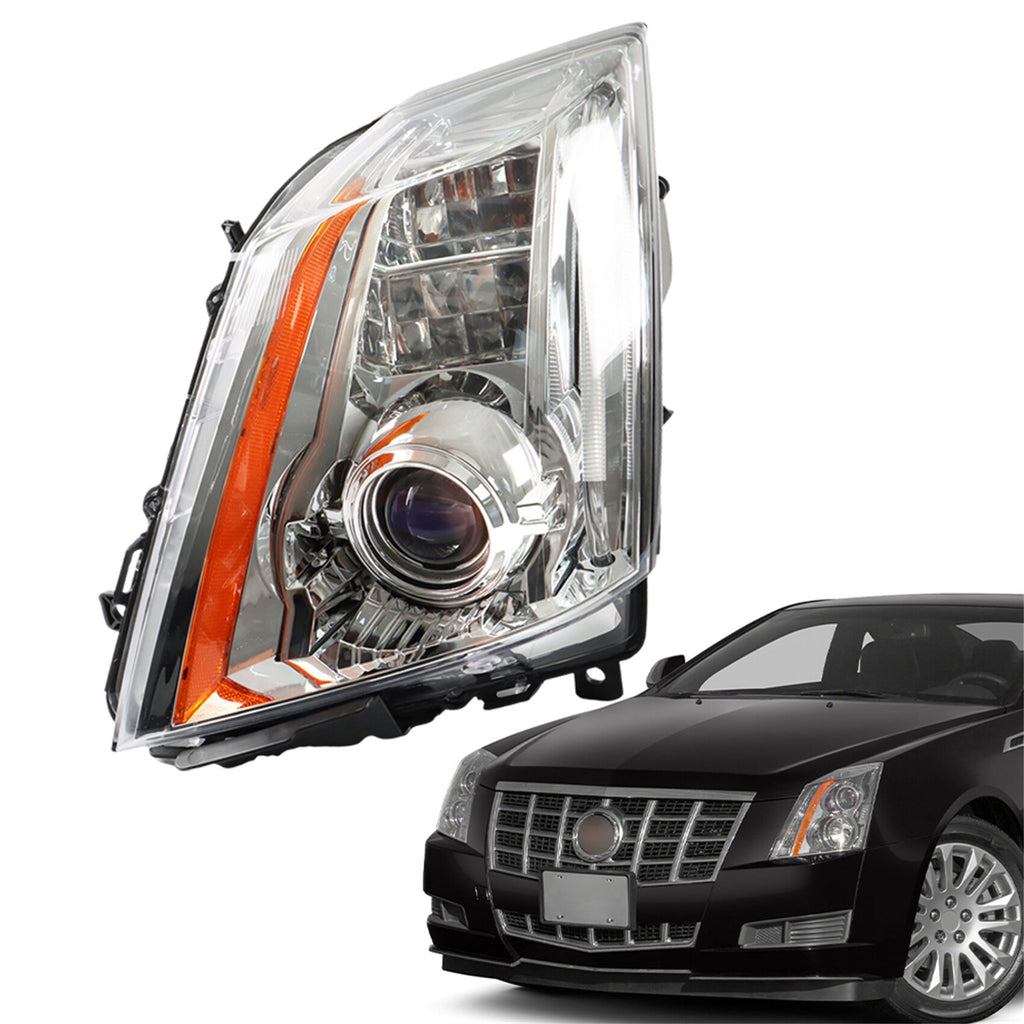 labwork Headlight Assembly Replacement for Cadillac CTS HID/Xenon LED DRL 2008-2014 Projector Headlight Set Driver Side