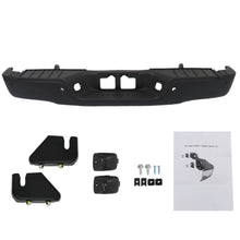 Load image into Gallery viewer, labwork Black Rear Step Bumper Replacement for 2007-2013 Toyota Tundra with Parking Aid Sensor Holes