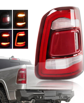labwork Driver Side LED Tail Light Replacement for 2019-2022 Ram 1500 Red Lens