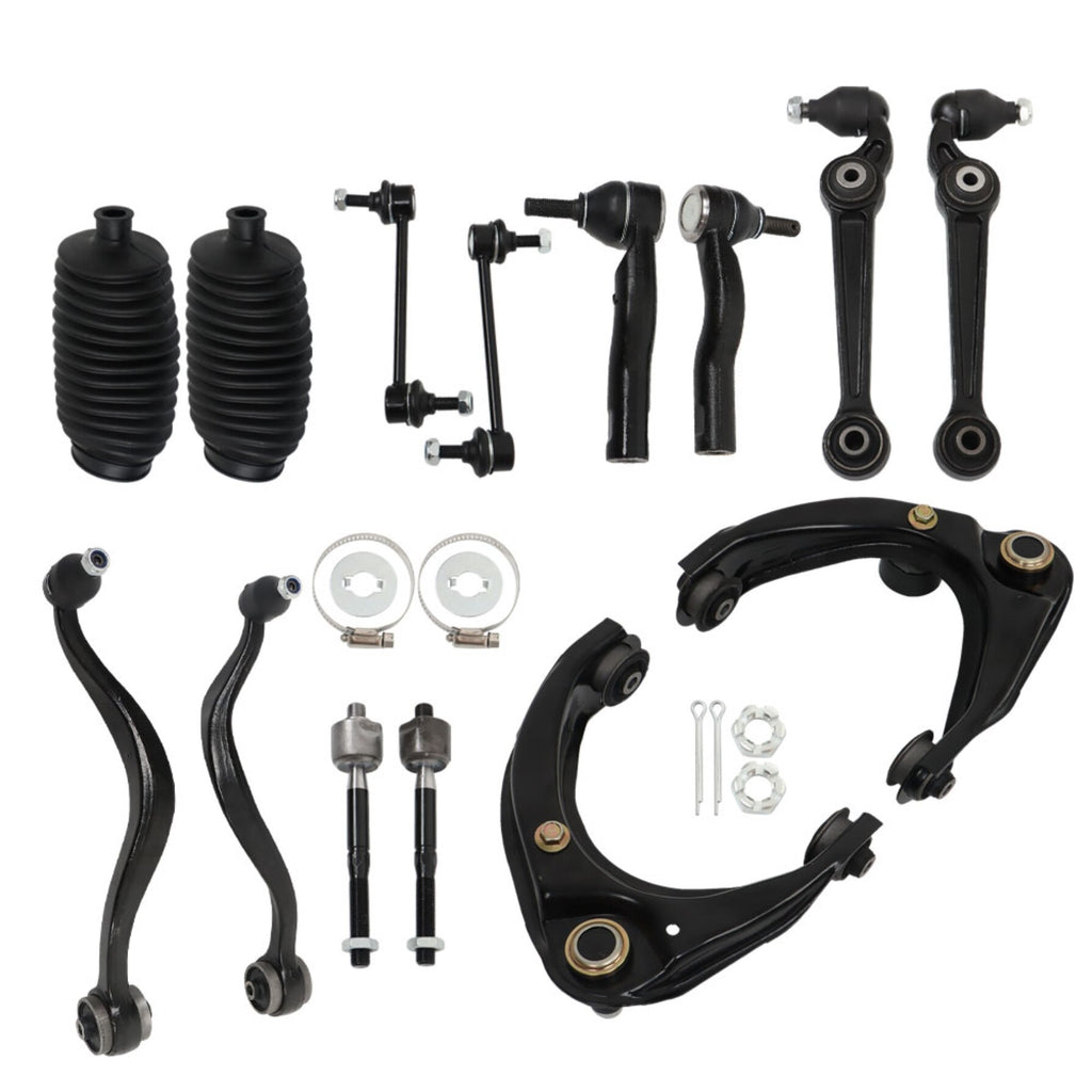 labwork Control Arm Kit 14 Pieces Set Front Upper & Lower Control Arms w/Ball Joints & Tie Rods & Sway Bars Replacement for Ford Mercury Lincoln