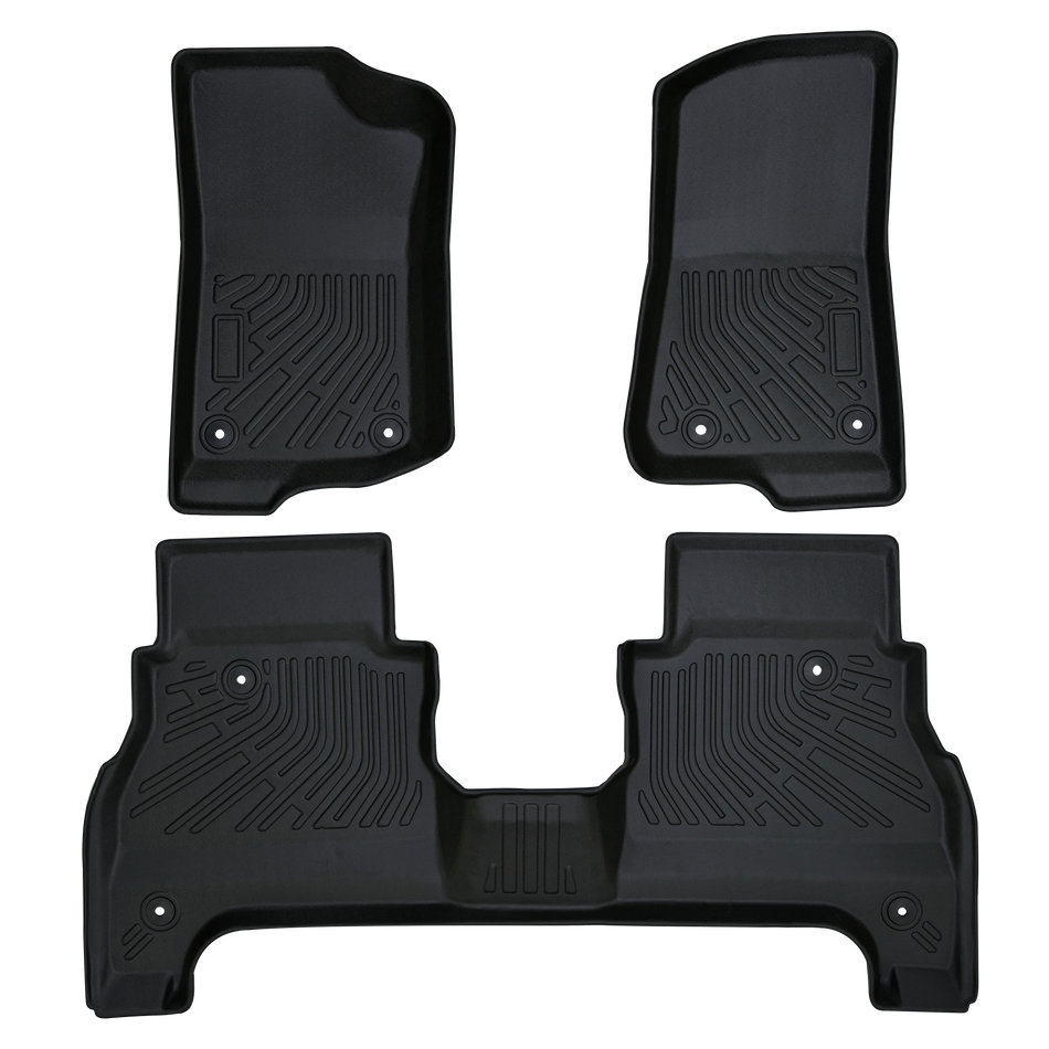 3-Piece All-Weather TPE Floor Mats Set for 2012-2018 Ford Focus(Fits Sedan & Hatchback)